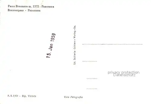 AK / Ansichtskarte Brennerpass Panorama Brennerpass