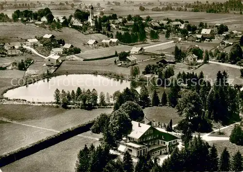 AK / Ansichtskarte Huglfing Muetterheim Huglfing Fliegeraufnahme Huglfing
