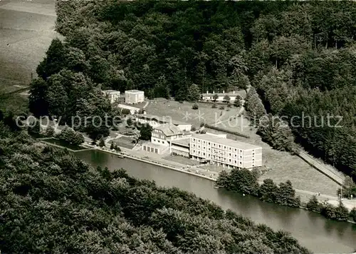 AK / Ansichtskarte Hirzenhain_Wetteraukreis Kurheim Hillersbach Fliegeraufnahme Hirzenhain Wetteraukreis
