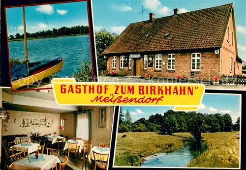 AK / Ansichtskarte Meissendorf Gasthof zum Birkhahn Gaststube Heidelandschaft Meissendorf