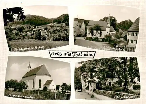 AK / Ansichtskarte Thalheim_Mittelfranken Panorama Kirche Thalheim Kirche Heldmannsberg Schloss Thalheim Mittelfranken