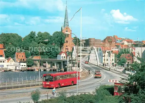 AK / Ansichtskarte Sonderborg Christian X s Bruecke Kirche Sonderborg