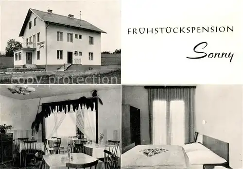 AK / Ansichtskarte Velden_Woerthersee Fruehstueckspension Sonny Gaststube Zimmer Velden Woerthersee