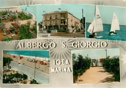 AK / Ansichtskarte Igea_Marina Albergo S Giorgio Direttamente sul mare Gestione propria fratelle Giorgetti Igea Marina