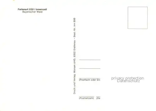 AK / Ansichtskarte Innernzell Fliegeraufnahme Innernzell