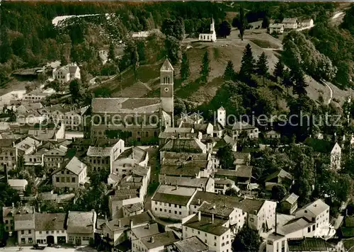 AK / Ansichtskarte Kraiburg_Inn Fliegeraufnahme mit Schlosskapelle Kraiburg Inn