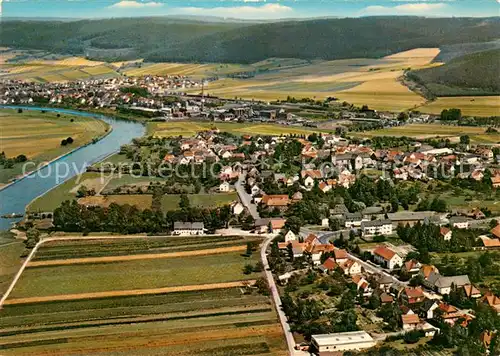 AK / Ansichtskarte Lippoldsberg Fliegeraufnahme Lippoldsberg