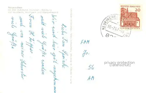 AK / Ansichtskarte Neukirchen_Teisenberg mit Hochfelln Hochgern und Kampenwand Neukirchen Teisenberg