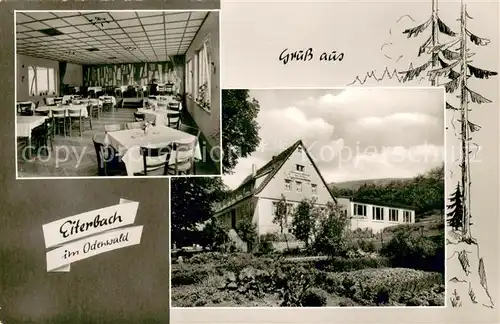 AK / Ansichtskarte Eiterbach Gasthaus und Pension zur Krone Gastraum Eiterbach