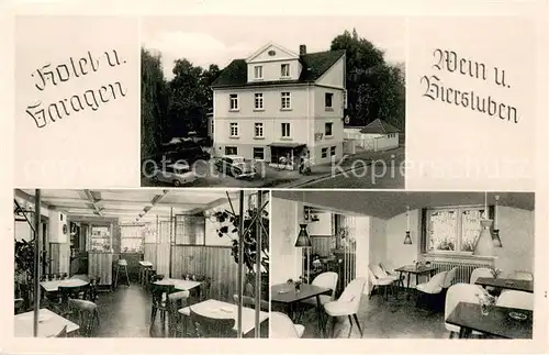 AK / Ansichtskarte Bad_Oeynhausen Hotel Finselbach Wein und Bierstuben Bad_Oeynhausen