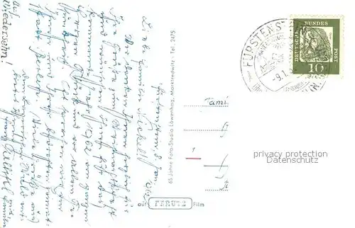 AK / Ansichtskarte Fuerstenstein_Niederbayern Ortsansicht Fuerstenstein_Niederbayern