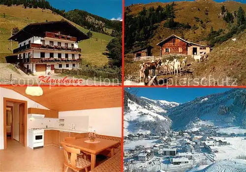 Grossarl Urlaub auf dem Bauernhof Gaestehaus Klausbauer Almhuette Ziegen Winterpanorama Grossarl