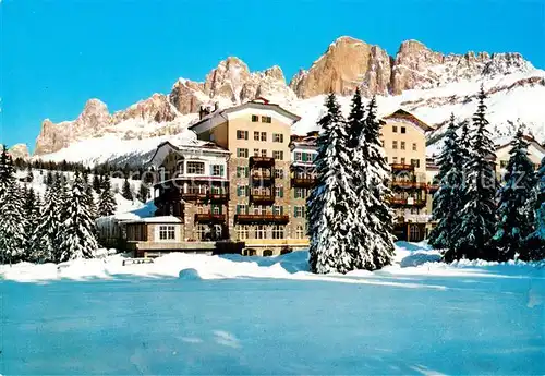 Karersee_Suedtirol Dolomitenstrasse Karersee Hotel Winterimpressionen Dolomiten Karersee Suedtirol