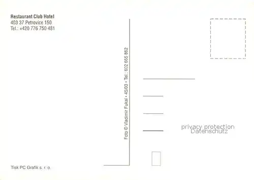 Petrovice_Tschechien Restaurant Club Hotel Petrovice Tschechien