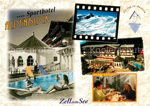 Zell_See Sporthotel Alpenblick Restaurant Hallenbad Panorama Hohe Tauern Zell_See