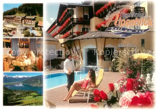 Zell_See Sporthotel Alpenblick Restaurant Swimming Pool Panorama Hohe Tauern Zell_See