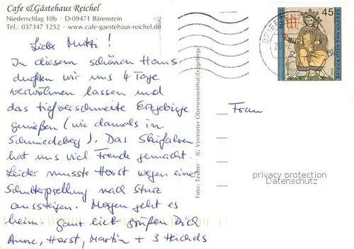 Niederschlag Cafe Gaestehaus Reichel Niederschlag