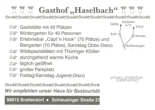 Brattendorf Gasthof Haselbach Restaurant Brattendorf