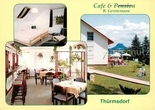 Thuermsdorf Cafe Pension Gerstemann Fremdenzimmer Gartenterrasse Thuermsdorf
