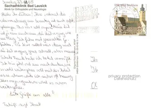 Bad_Lausick Sachsenklinik Restaurant Fremdenzimmer Bad_Lausick