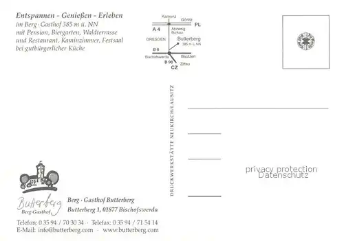 Bischofswerda Berggasthof Butterberg Restaurant Aussichtsturm Bischofswerda