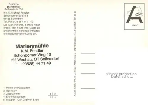 Seifersdorf_Sachsen Graefliche Marienmuehle Restaurant Seifersdorfer Tal Seifersdorf Sachsen