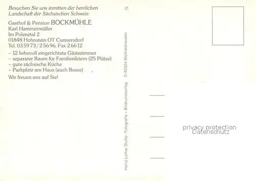 Cunnersdorf_Hohnstein Gasthof Pension Bockmuehle Gaestezimmer Festtafel Partie am Wasser Maigloeckchen Cunnersdorf_Hohnstein