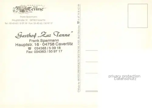 Cavertitz Gasthof zur Tenne Gedicht Poesie Cavertitz