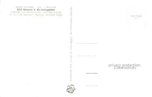 AK / Ansichtskarte Ramsau_Berchtesgaden Haus Michael Ramsau Berchtesgaden