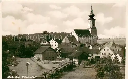 AK / Ansichtskarte Bad_Hoehenstadt Ortsansicht mit Kirche Bad_Hoehenstadt