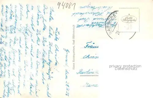 AK / Ansichtskarte Bad_Hoehenstadt Ortsansicht mit Kirche Bad_Hoehenstadt