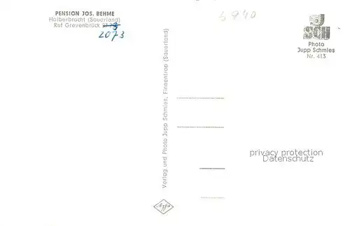 AK / Ansichtskarte Halberbracht Pension Behme Halberbracht