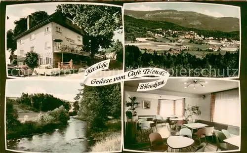 AK / Ansichtskarte Boebrach Cafe Konditorei Franz Triendl Gaststube Panorama Bachlauf Boebrach