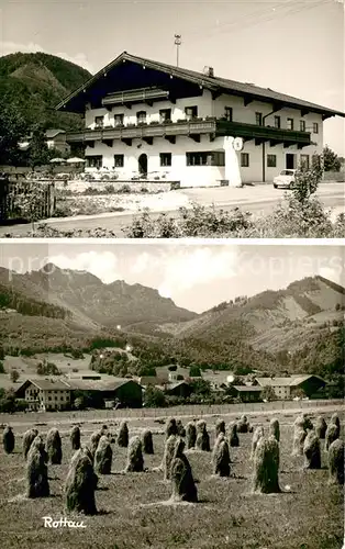 AK / Ansichtskarte Rottau_Chiemgau Cafe Koenig Kaffeestation Panorama Rottau Chiemgau