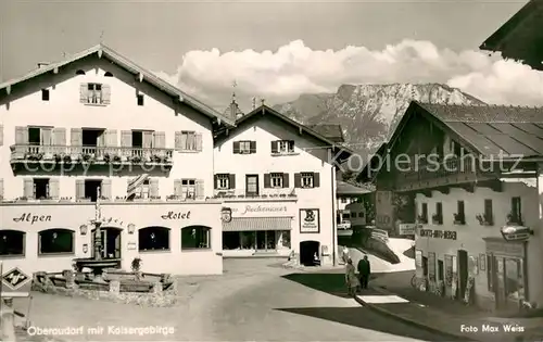 AK / Ansichtskarte Oberaudorf_Inn Alpen Hotel Ortsmotiv 