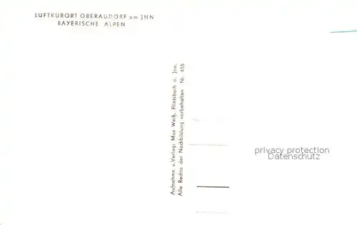 AK / Ansichtskarte Oberaudorf_Inn Alpen Hotel Ortsmotiv 