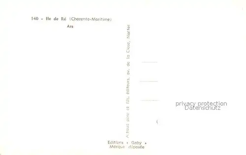 AK / Ansichtskarte Ars en Re Vue partielle Ars en Re