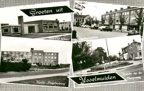 AK / Ansichtskarte Ijsselmuiden Mavo school Markeresplein Huize Engelenberg Dorpsweg Ijsselmuiden