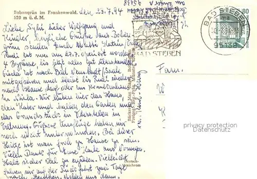 AK / Ansichtskarte Bobengruen Fliegeraufnahme Bobengruen