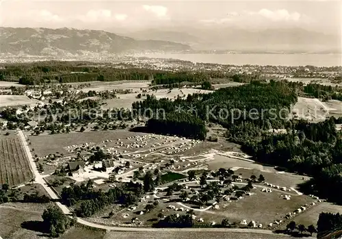 AK / Ansichtskarte Oberreitnau Fliegeraufnahme mit Campingplatz Gitzenweilerhof Oberreitnau