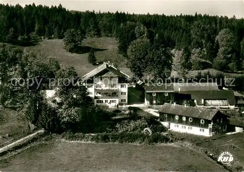 AK / Ansichtskarte Seeshaupt Sanatorium Lauterbacher Muehle am Ostersee Fliegeraufnahme Seeshaupt