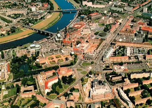 AK / Ansichtskarte Dresden Altstaedter Seite Fliegeraufnahme Dresden
