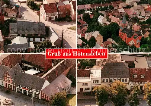 AK / Ansichtskarte Hoetensleben Adler Drogerie Fliegeraufnahmen Hoetensleben