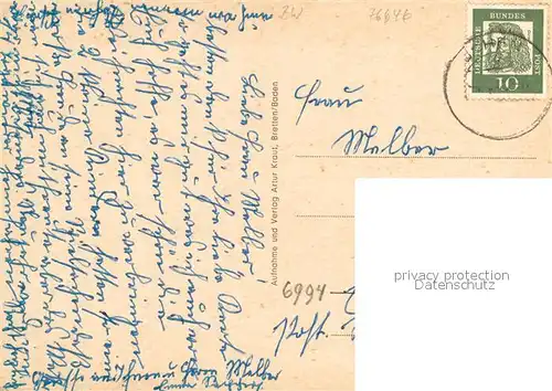 AK / Ansichtskarte Buechenau Kirche Schulhaus Kindergarten Kriegerdenkmal Strassenpartie Buechenau