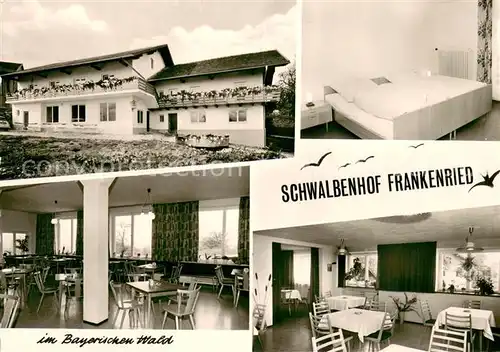 AK / Ansichtskarte Frankenried_Geiersthal Pension Schwalbenhof Restaurant Zimmer Frankenried_Geiersthal