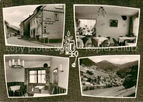 AK / Ansichtskarte Sieber Gast und Pensionshaus Zur Linde Gastraeume Panorama Sieber