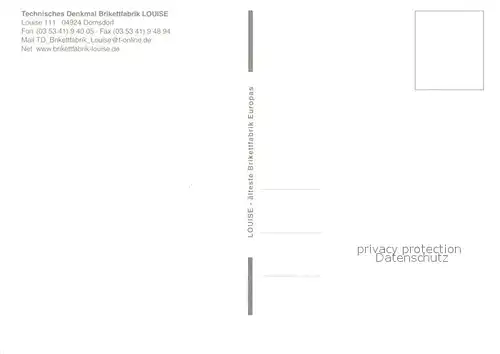 Domsdorf_Bad_Liebenwerda Technisches Denkmal Brikettfabrik Louise Domsdorf_Bad_Liebenwerda