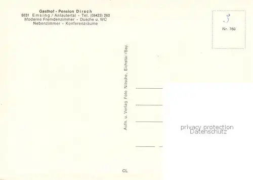 Emsing_Titting_Oberbayern Gasthof Pension Dirsch im Anlautertal Gaestezimmer Restaurant Emsing_Titting_Oberbayern