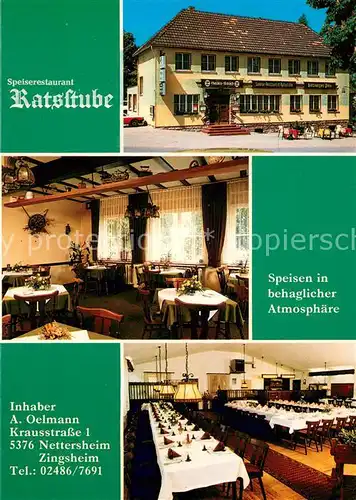 Zingsheim Gaststaette Restaurant Ratsstube Festsaal Zingsheim