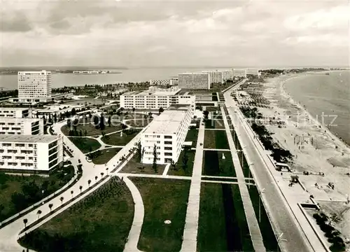 Constanta Langer Strand am Schwarzen Meer Fliegeraufnahme Constanta